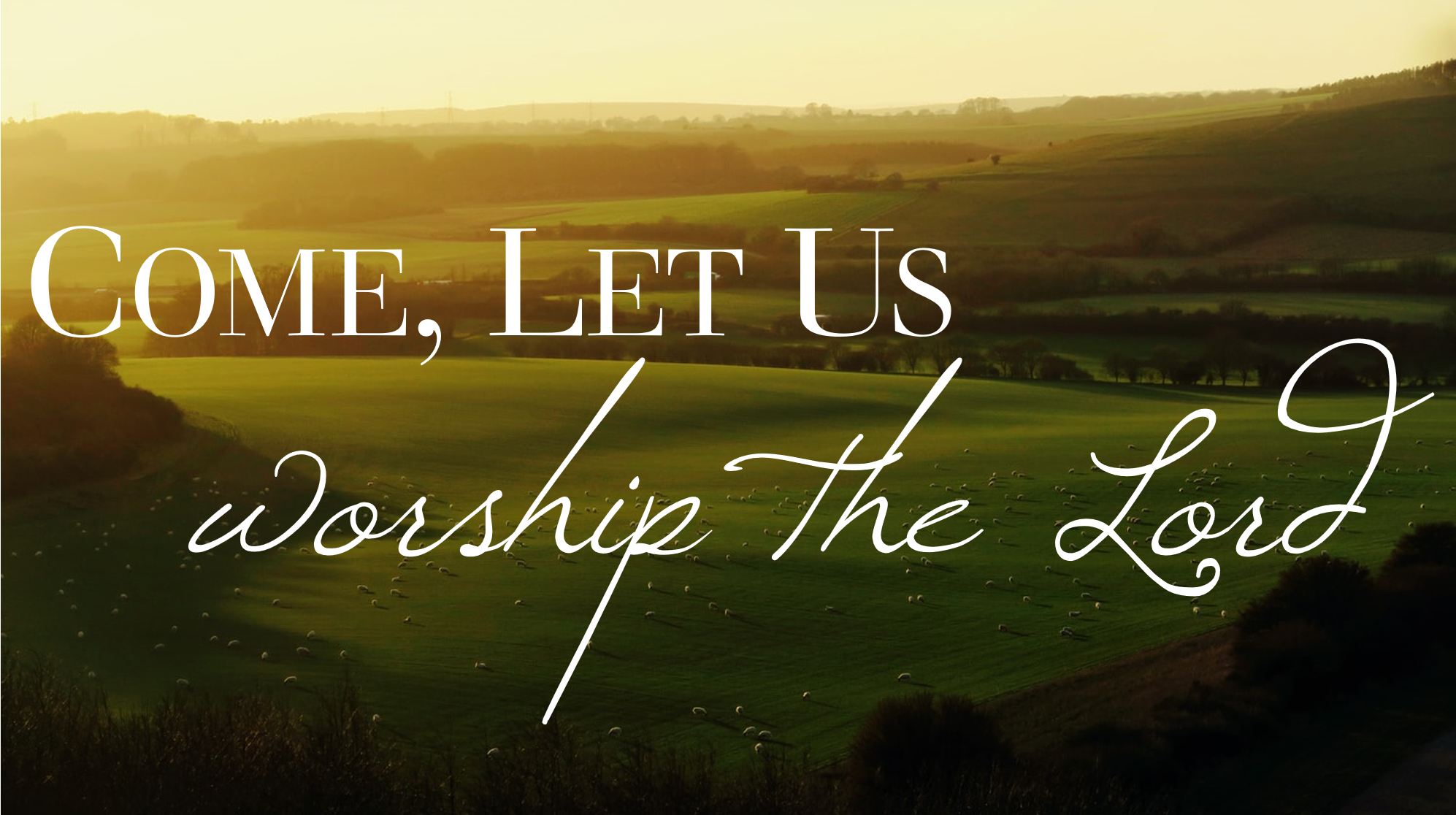 Come, Let Us Worship the Lord